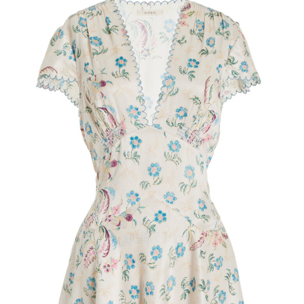 Doen Blue and Pink Floral Dress